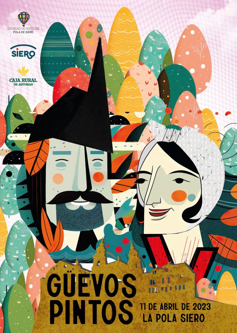 El cartel del valenciano Sergio Iborra anunciador de los Güevos Pintos 2023